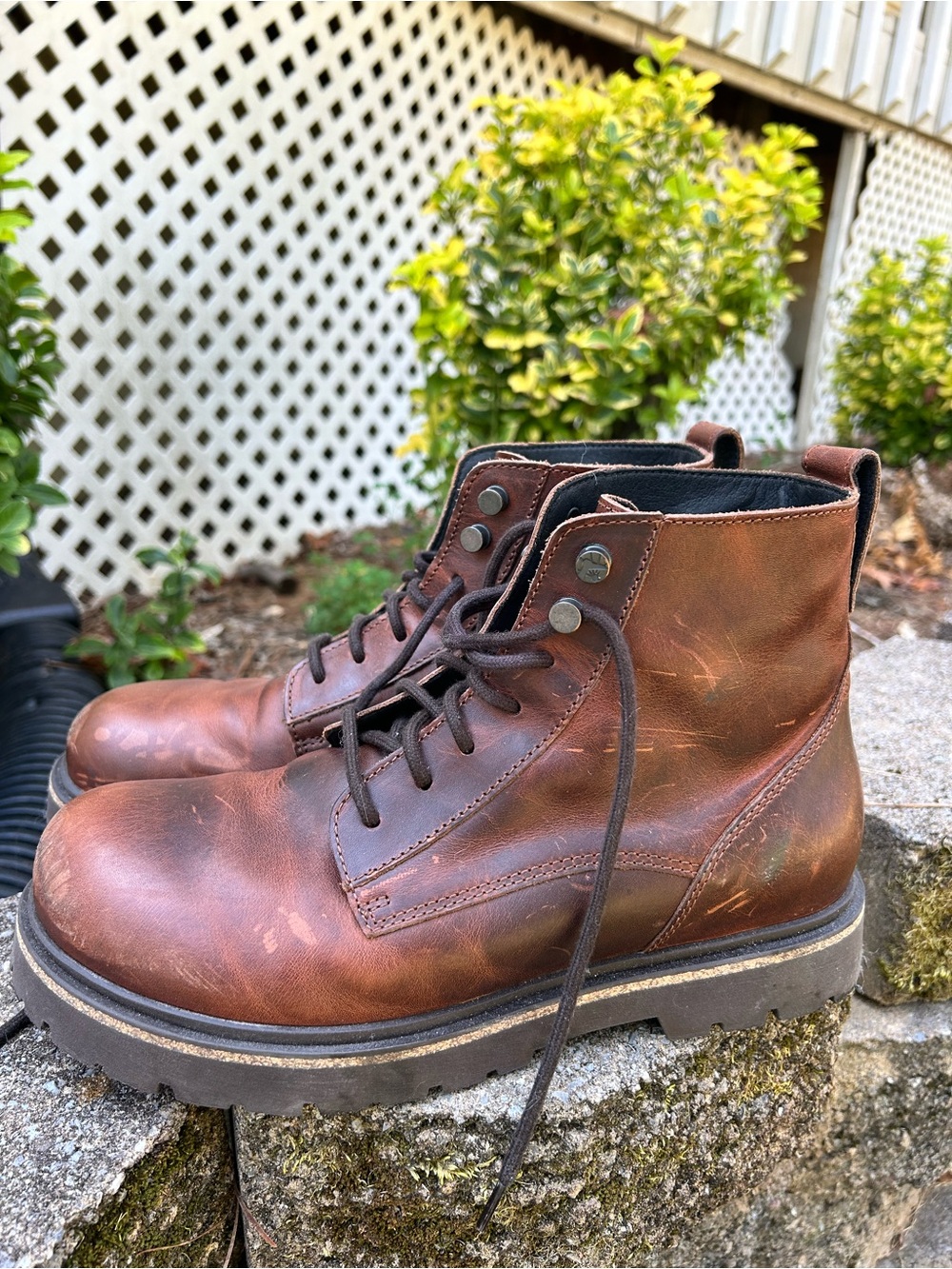Birkenstock Brown Leather Chukka Work Boots